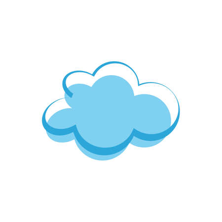 Cloud template vector icon illustration designのイラスト素材
