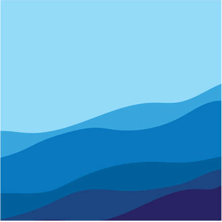 Abstract Water wave vector illustration design background