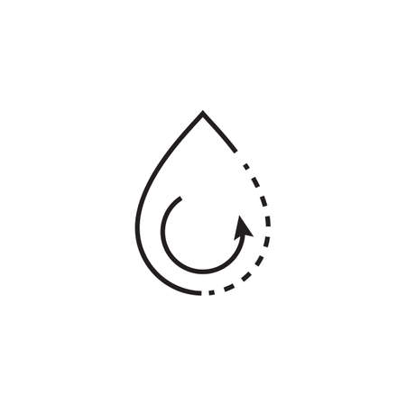 Water drop Logo Template vector illustration designのイラスト素材