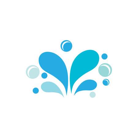 water splash icon vector illustration design templateのイラスト素材