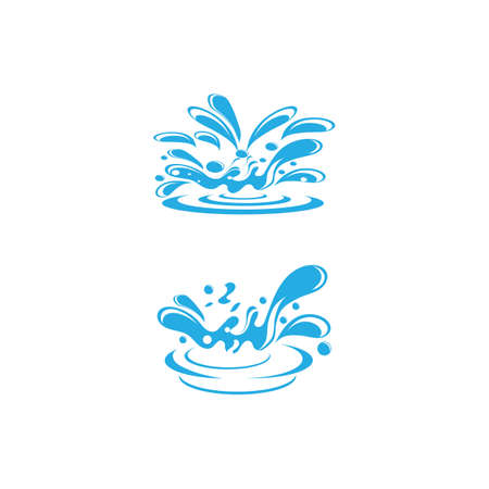 water splash icon vector illustration design templateのイラスト素材