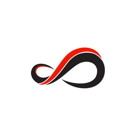 Infinity Design Vector icon illustration Logo template designのイラスト素材