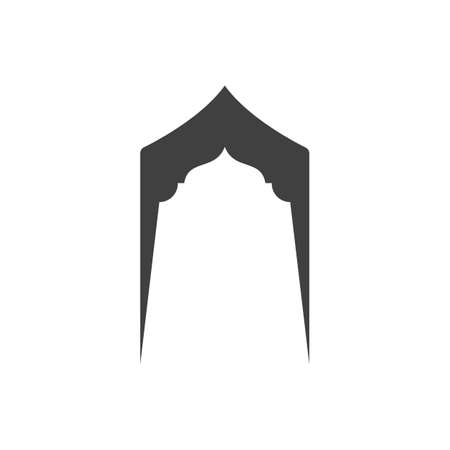Mosque window vector icon design templateのイラスト素材