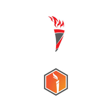 Torch  Logo Template vector symbol natureのイラスト素材
