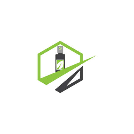 Hand sanitizer icon flat design vectorのイラスト素材