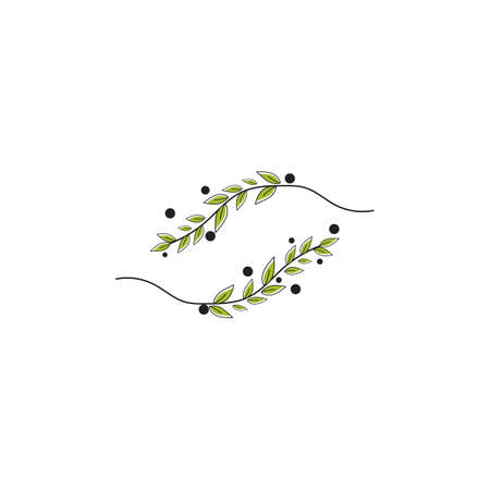 Beauty Florist botanical flower vector designのイラスト素材