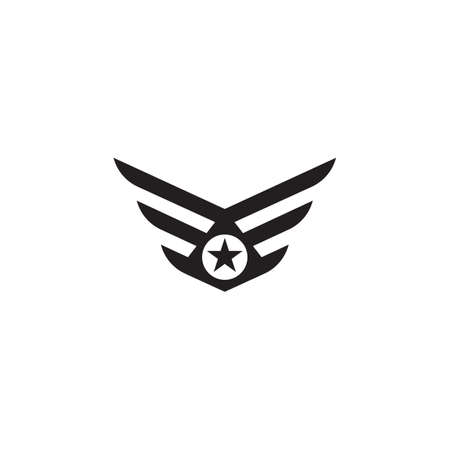 Military Wave Logo Template vector symbol natureのイラスト素材