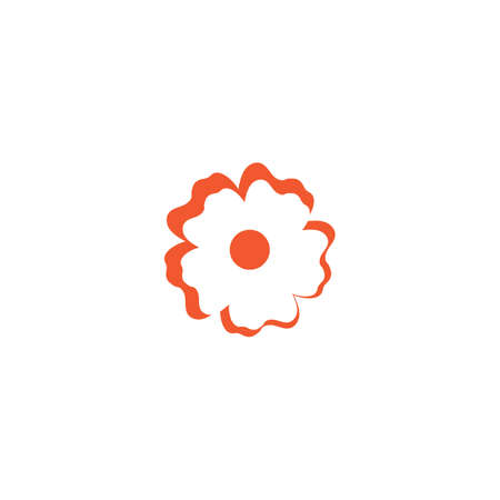 Beauty plumeria icon flowers design illustration Templateのイラスト素材