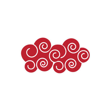 Chinese clouds Logo Template vector symbol natureのイラスト素材
