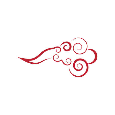 Chinese clouds Logo Template vector symbol natureのイラスト素材