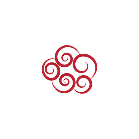 Chinese clouds Logo Template vector symbol natureのイラスト素材