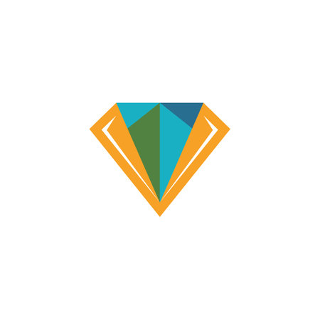 Diamond Logo Template vector symbol natureのイラスト素材