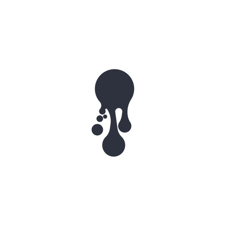 ink drop Vector icon design illustration templateのイラスト素材