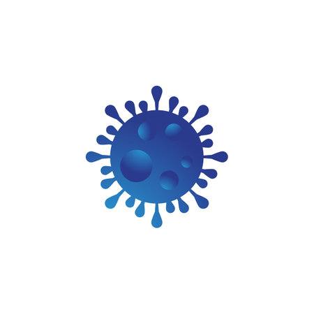 corona Virus vector illustration icon template designのイラスト素材