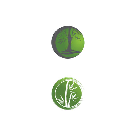 Bamboo  Template vector icon illustration designのイラスト素材