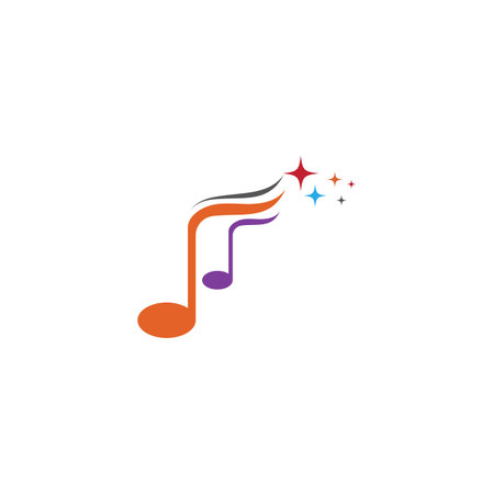 Music note Icon Vector illustration designのイラスト素材