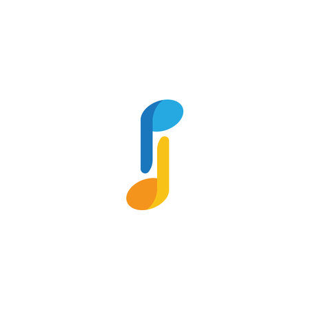 Music note Icon Vector illustration designのイラスト素材