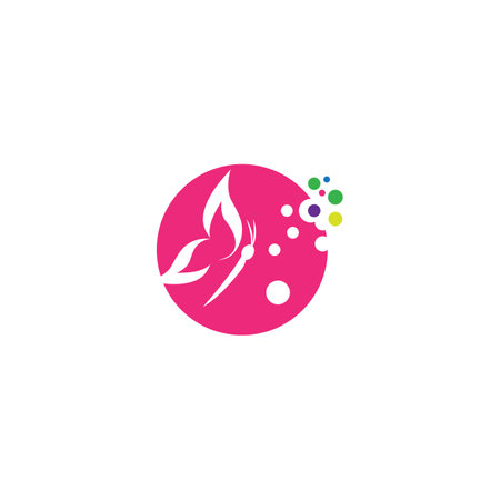Beauty Butterfly Vector icon designのイラスト素材