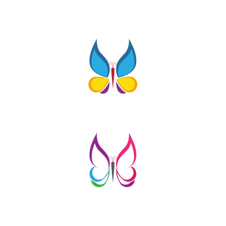 Beauty Butterfly Vector icon designのイラスト素材