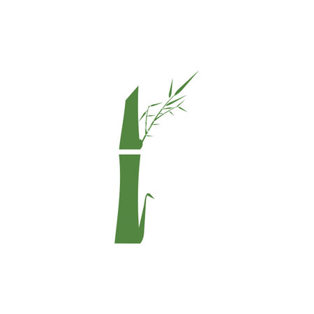 Bamboo Logo Template vector icon illustration designのイラスト素材
