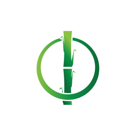 Bamboo Logo Template vector icon illustration designのイラスト素材