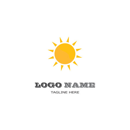 Sun Vector illustration Icon Logo Template designのイラスト素材