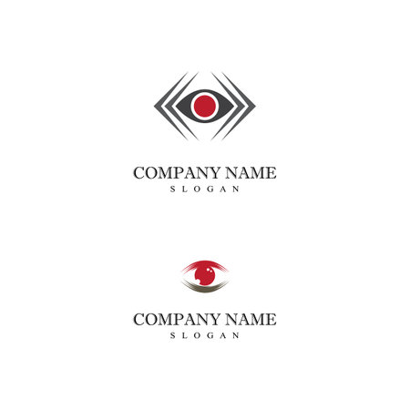 Branding Identity Corporate Eye Care vector logo designのイラスト素材