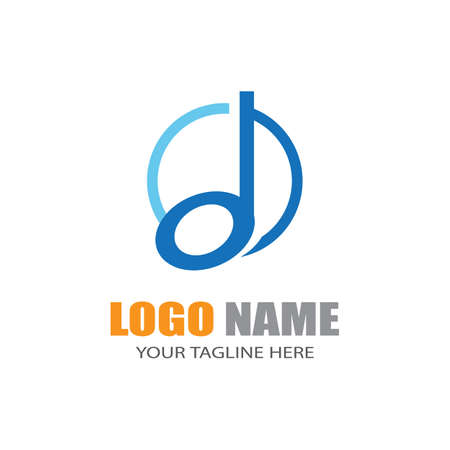 Music note Icon Vector illustration designのイラスト素材