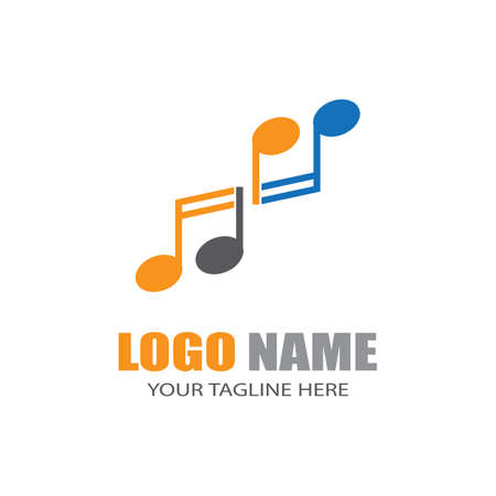 Music note Icon Vector illustration designのイラスト素材