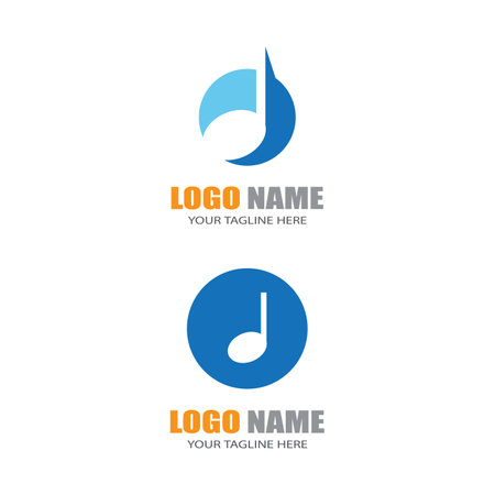 Music note Icon Vector illustration designのイラスト素材