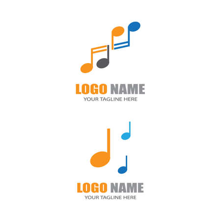 Music note Icon Vector illustration designのイラスト素材