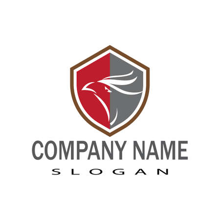 Falcon Logo Template vector illustration designのイラスト素材