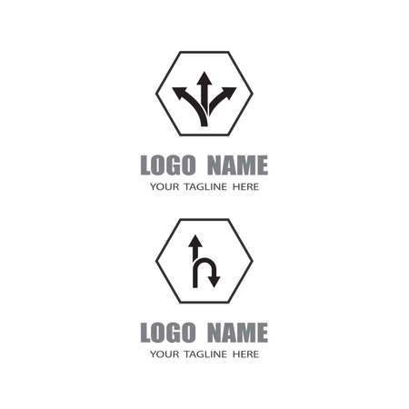 Way vector icon illustration design templateのイラスト素材