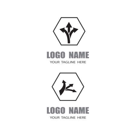 Way vector icon illustration design templateのイラスト素材