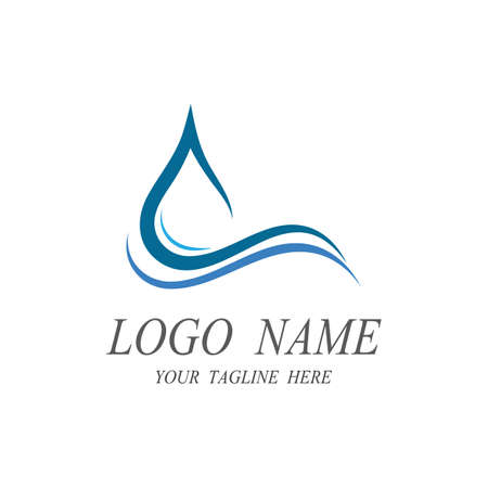 Water drop Logo Template vector illustration designのイラスト素材