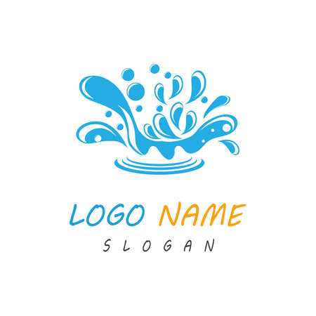 water splash icon vector illustration design templateのイラスト素材