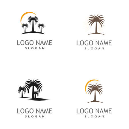 Date tree icon vector illustration logo templateのイラスト素材