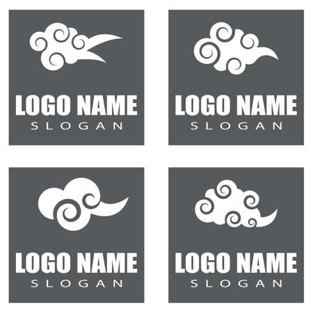 Chinese clouds Logo Template vector symbol designのイラスト素材