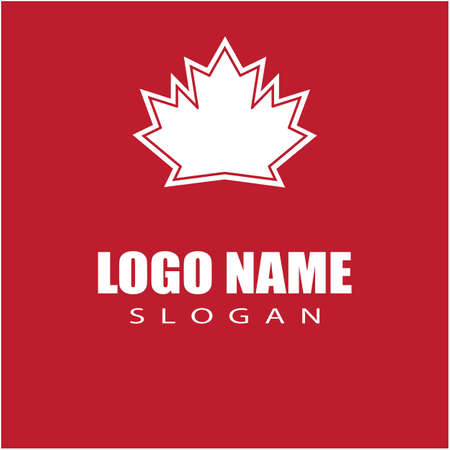 Maple leaf vector illustration design templateのイラスト素材