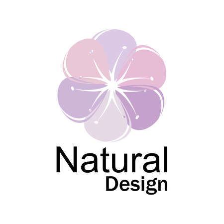 Beauty plumeria icon flowers design illustration Templateのイラスト素材
