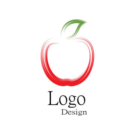 Apple vector illustration design icon logo templateのイラスト素材