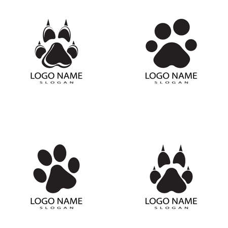 Dog paw vector footprint icon logo symbol graphic  illustrationのイラスト素材