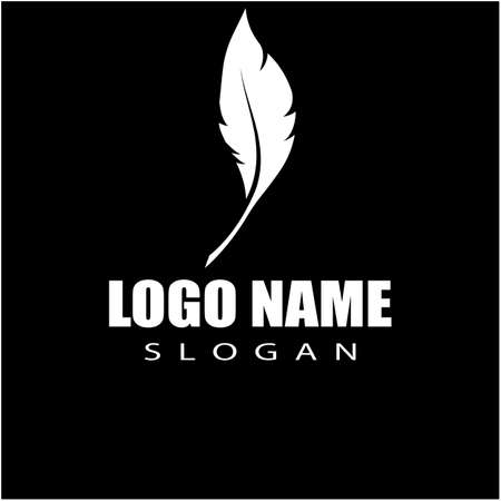 Feathers Logo Template vector symbol natureのイラスト素材