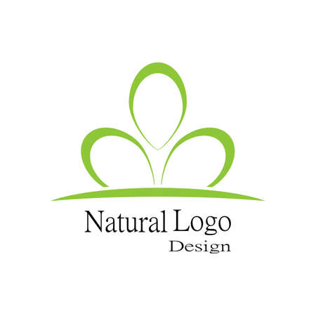 Leaf icon Vector Illustration design Logo templateのイラスト素材