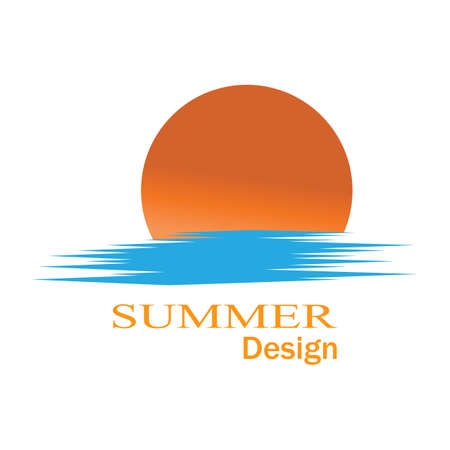 Sun Vector illustration Icon Logo Template designのイラスト素材
