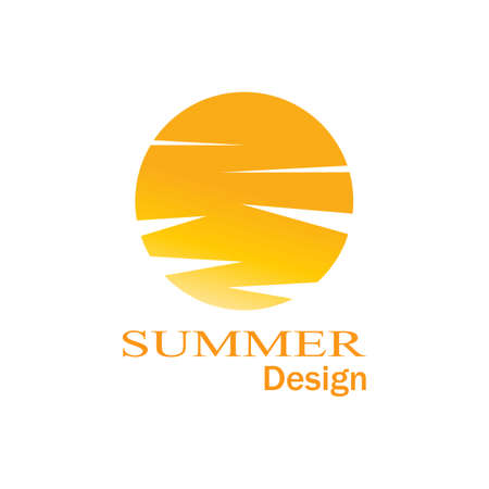 Sun Vector illustration Icon Logo Template designのイラスト素材