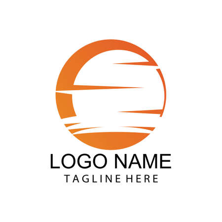 Sun Vector illustration Icon Logo Template designのイラスト素材