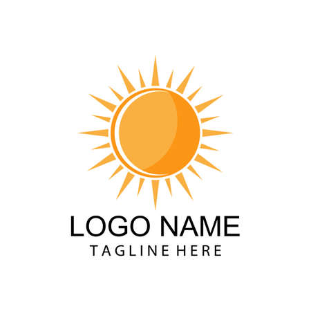 Sun Vector illustration Icon Logo Template designのイラスト素材