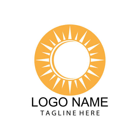 Sun Vector illustration Icon Logo Template designのイラスト素材