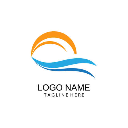 Sun Vector illustration Icon Logo Template designのイラスト素材